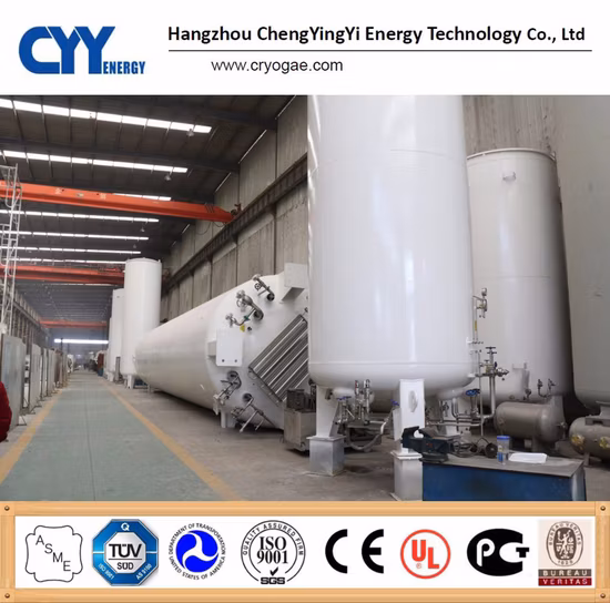 Cryogenic Liquid Storage Tank for Lox Lin Lar Lco2 LNG with Stainless Steel Material Tank Container 10000L Tank