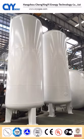 Cryogenic Liquid Storage Tank for Lox Lin Lar Lco2 LNG with Stainless Steel Material Tank Container 10000L Tank