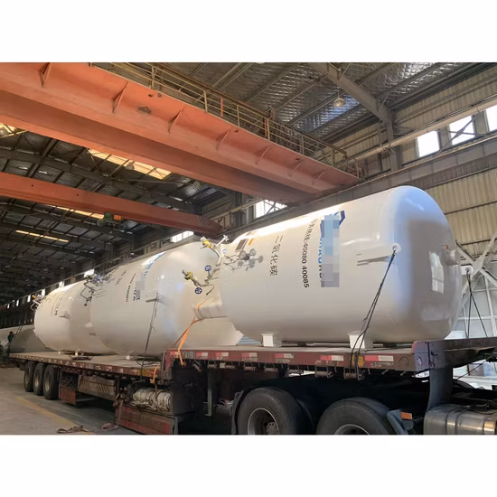Tanque de almacenamiento de dióxido de carbono líquido criogénico